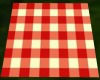 Red and White Plaid Rug