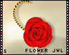 S|Flower Earring Red