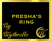 PRESHA'S RING