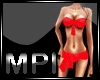 (M P I) Bikini red