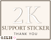 Q ° 2K Support Sticker