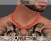 Spiked Necklace-Red