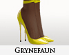 Pra yellow nylon heels