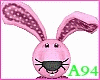 Pink stuffed rabbit