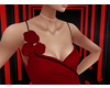 Red Rose cocktail dress