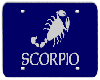 Scorpio plate, blue