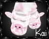 PINK COW SLIPPERS