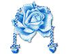 Blue Rose and Diamonds