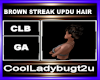 BROWN STREAK UPDU HAIR