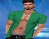 Green Unbuttoned Shirt