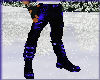 Pants/Boots Blu Leather