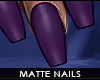 ! matte nails . purple