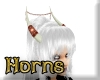 *SD Horns- Ivory & Red