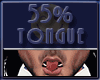 Tongue 55%