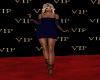 Inma Blue Plumeti Dress