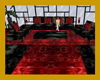 oYo Black/Red Couch Set