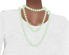 mint green beads