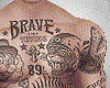 Y9T Brave Skull Tattoo