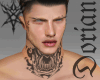 Kraven neck blackwork