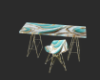 Teal Desk V.
