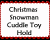 Cuddle Hold Snowman Toy