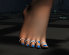 Ice Blue Toes and Rings
