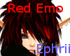 Red/Black Emo Hair