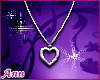 PURPLE hEARt NECkLACE