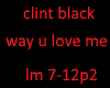 clint black love me p2
