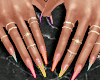 Ombre Outline Nails