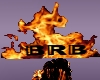 *BRB On Fire Head Sign