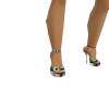 ! "B"Green Heels