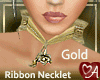 .a Ribbon Necklet Gold