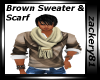 Brown Sweater & Scarf