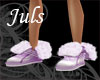 *J Violet Fur Boots