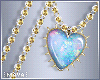 [MT] Opal Heart Necklace
