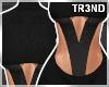 ᵀ Black Cut Bodysuit