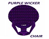PURPLE WICKER CHAIR