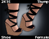 T | Black Summer Wedges