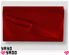 ¥. $ Knife Clutch Red