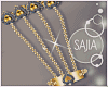 S!Gold Bracelets+Rings L