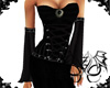 Black Corset Vamp Gown