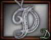 [D] D Chain Necklace