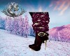 STACIE GOLD N WINE BOOTS