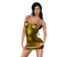 Gold Leather Dress