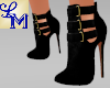 !LM Strappy Black Boots