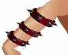 Red Spike Armbands R