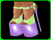 Green  Lila Heels 👠