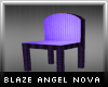 <B> Purple dining chair