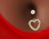 S. Heart belly ring